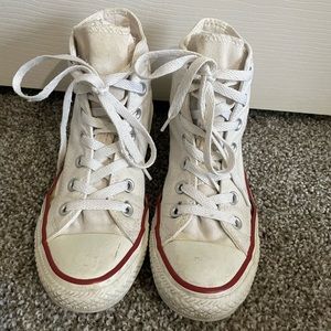 White Converse High Tops
